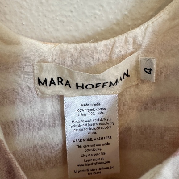 Mara Hoffman Cotton Stripped Button Dress - Picture 9 of 13